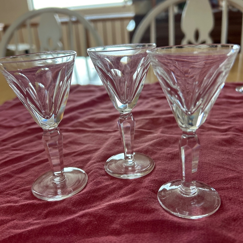 Waterford Crystal “Shiela”  cordial glasses three (3)